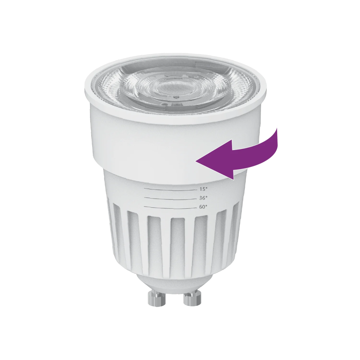 MR16 Spot Light Bulb, Made With Polycarbonate Housing Witch Make the Warranty 3 Years, Adjustable Beam Angle from 15° to 60°