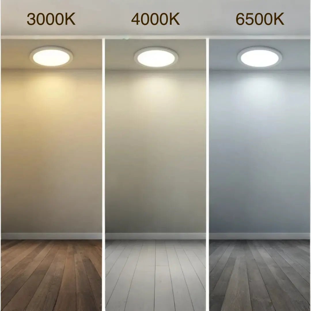 Color temperature scale for light color 