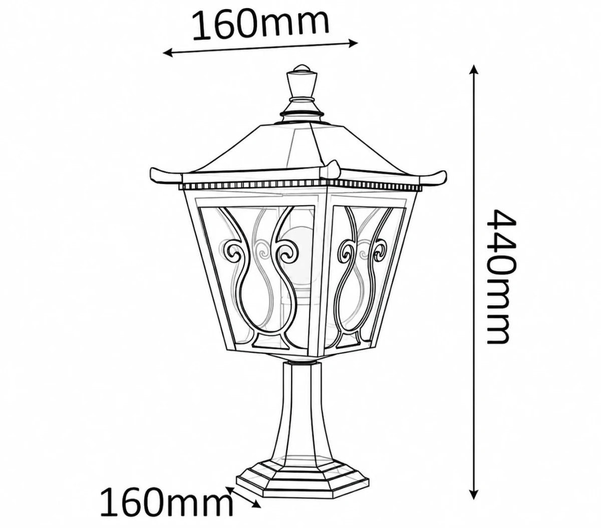 Ultralight Classic Stand Light E27 (0369-PF)