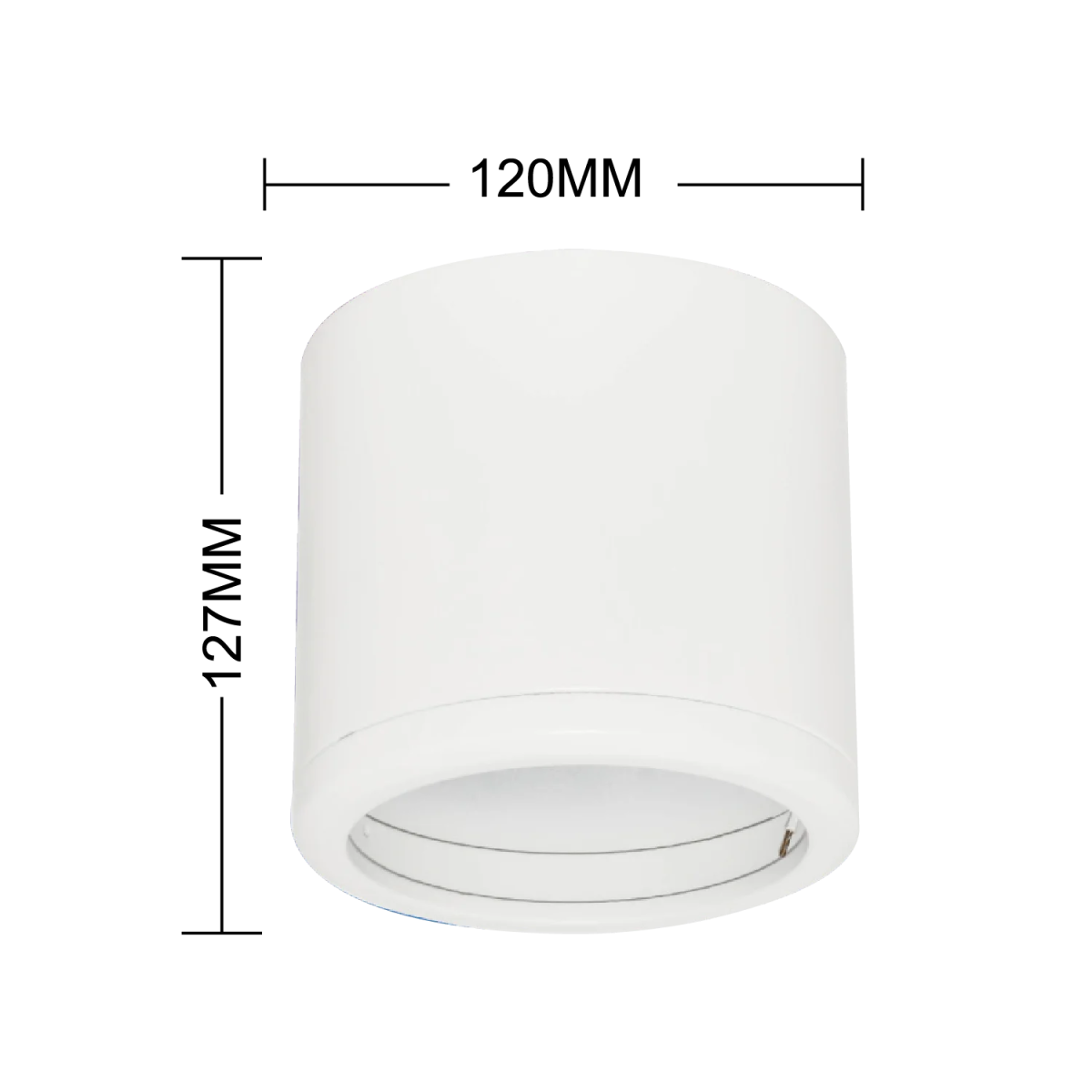 كشاف سقفي كلاسيكي (BZ201) – إضاءة داخلية سطحية بقاعدة لمبة AR111 – لون أبيض أو أسود