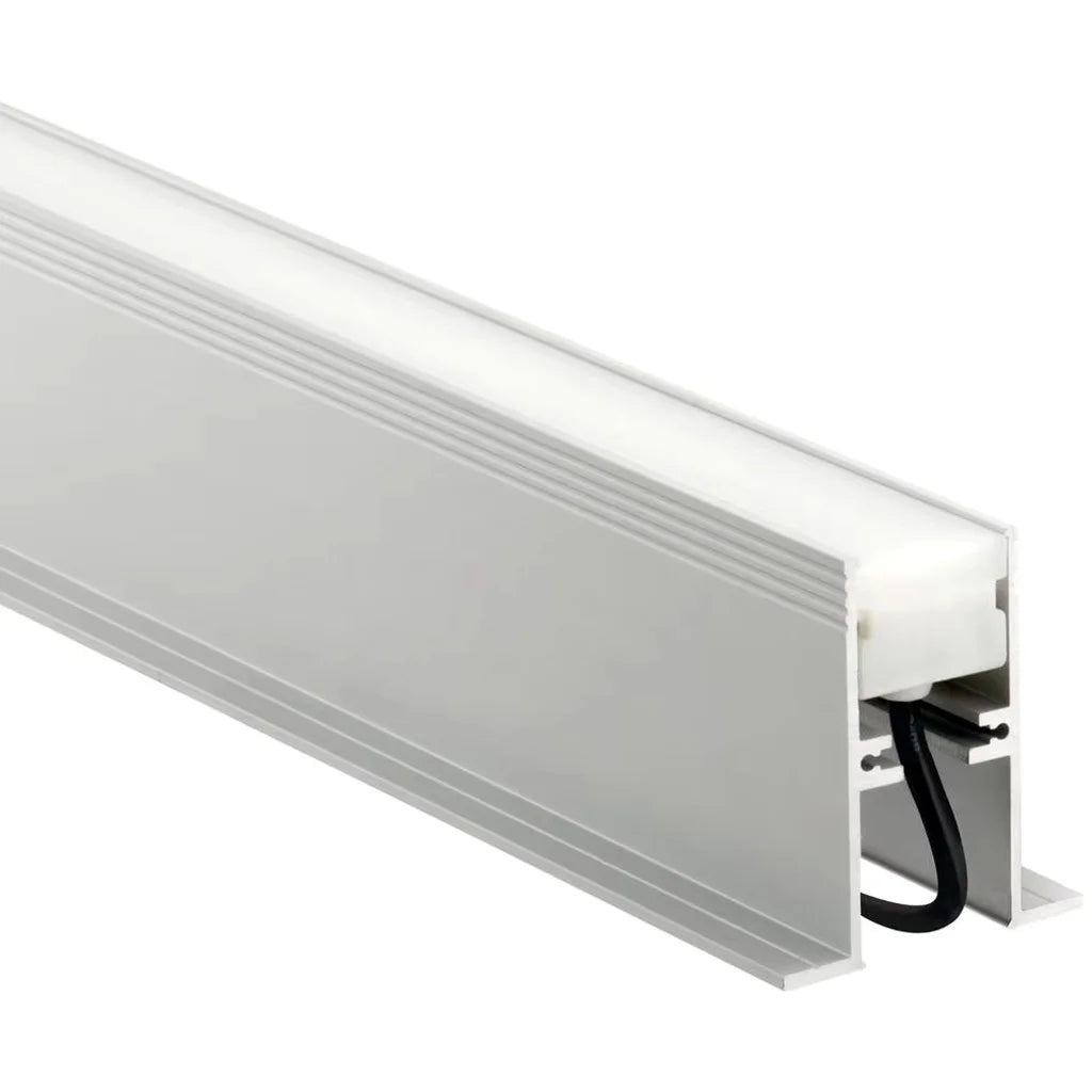 Metallic strip with a white background