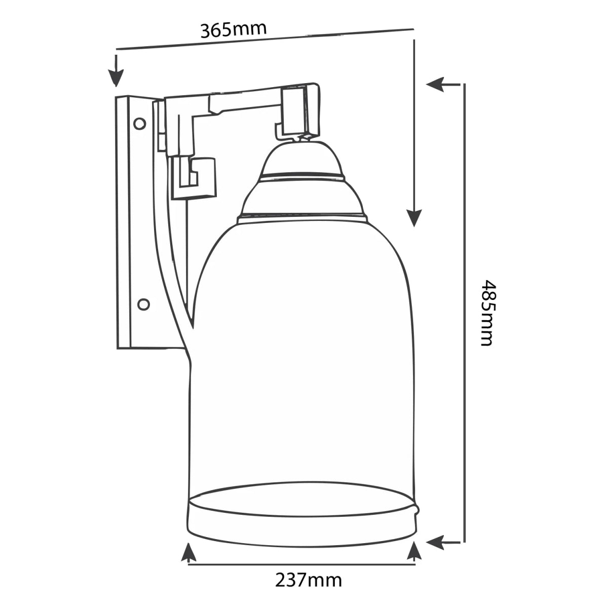الترا لايت جهاز إنارة جداري نحاسي (5811)