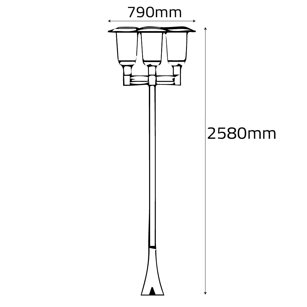 Ultralight Crowned Cylindrical Led Outdoor Light (KH407-family)