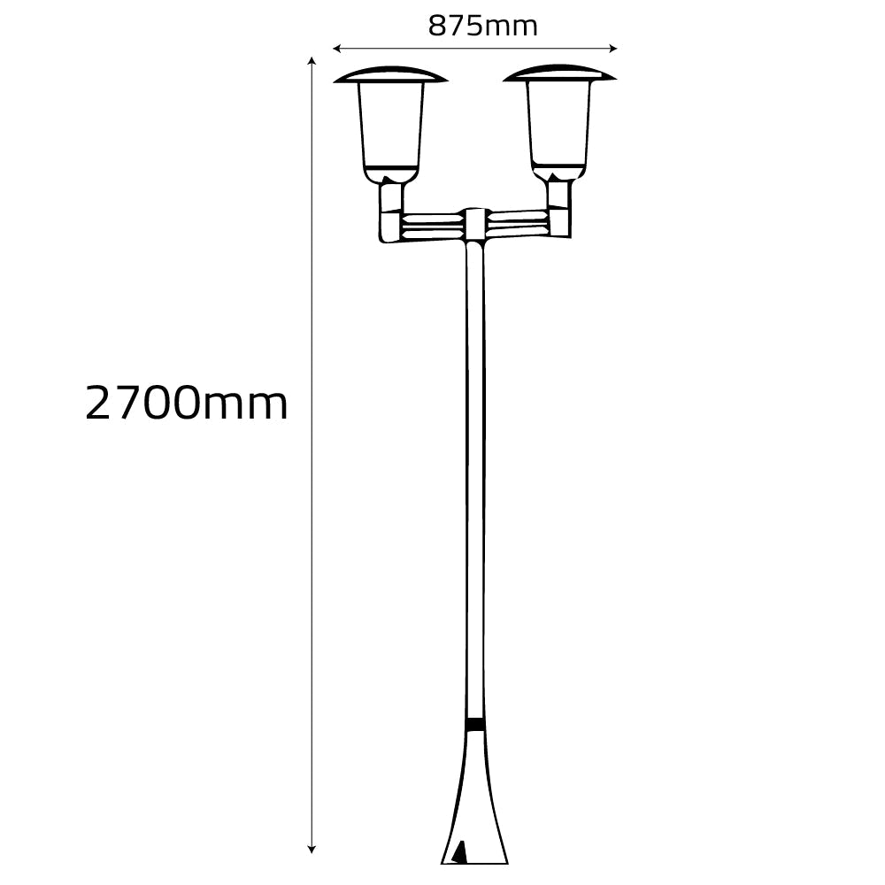 Ultralight Crowned Cylindrical Led Outdoor Light (KH407-family)