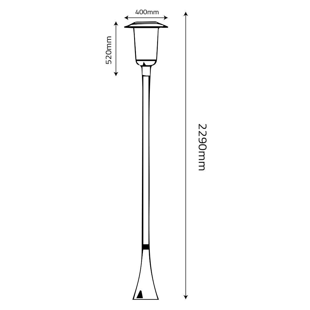 Ultralight Crowned Cylindrical Led Outdoor Light (KH407-family)