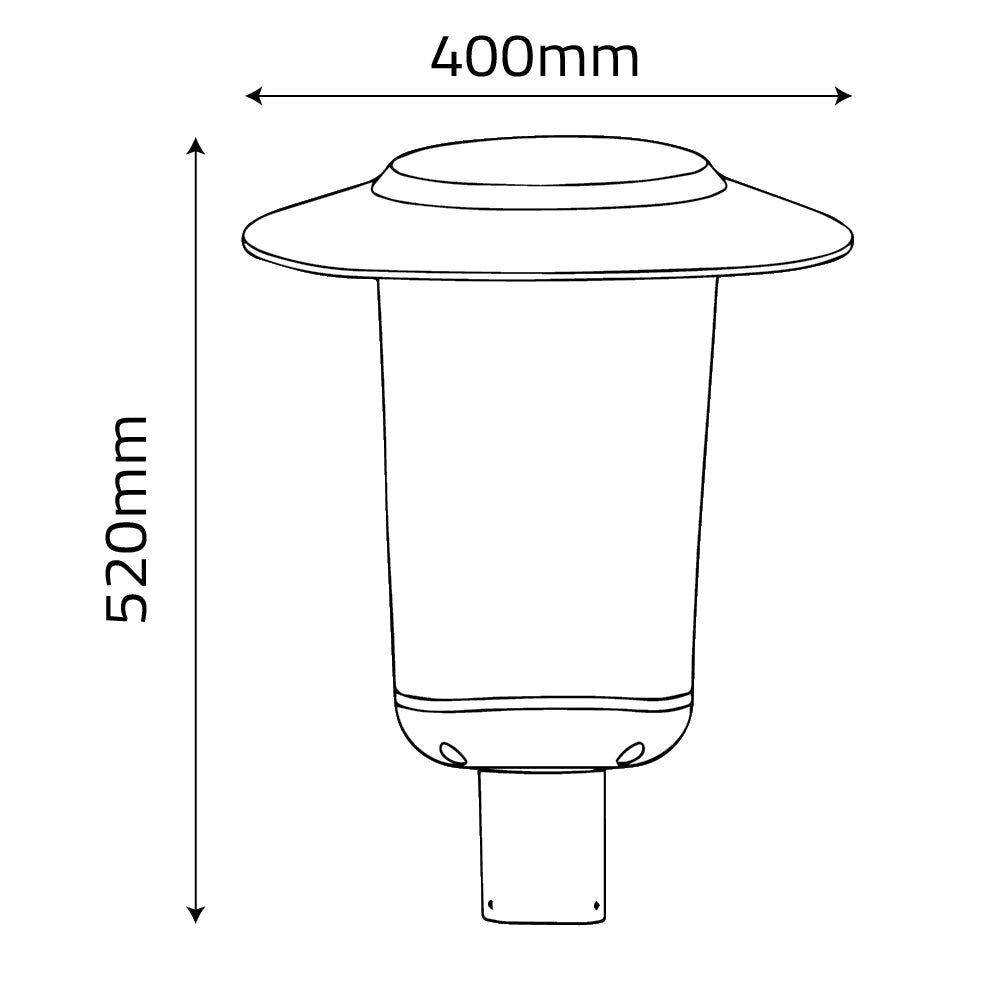 Ultralight Crowned Cylindrical Led Outdoor Light (KH407-family)