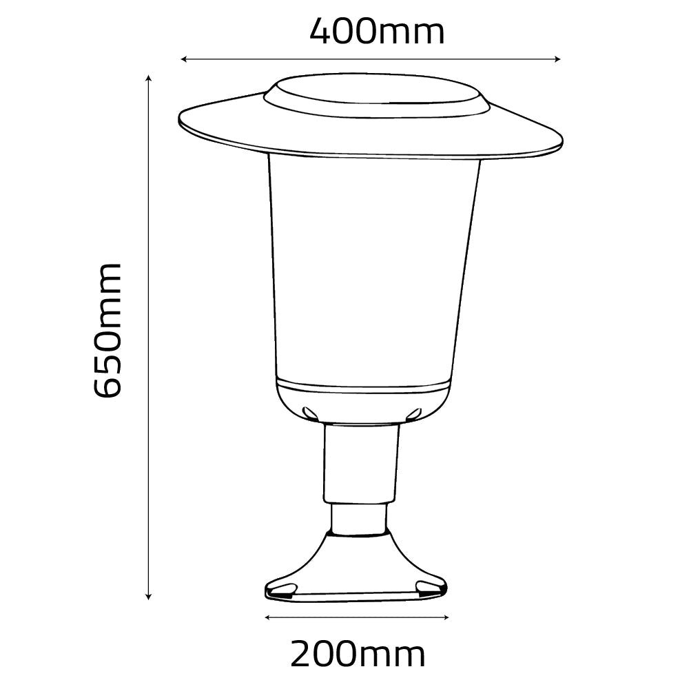 Ultralight Crowned Cylindrical Led Outdoor Light (KH407-family)