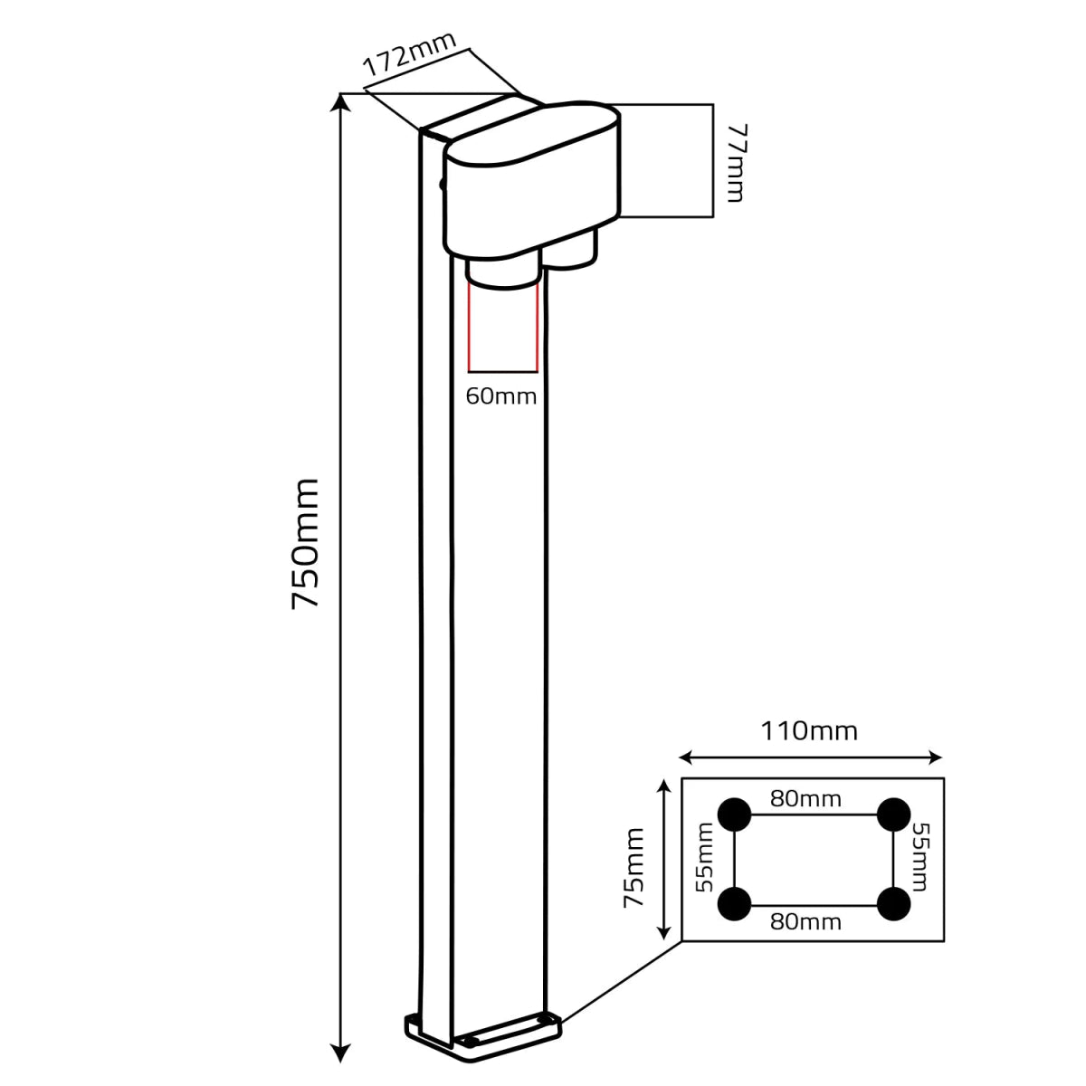 Ultralight CYPRES Modern 2XGU10 - Moveable Head 138° (WL-ODL-3118)