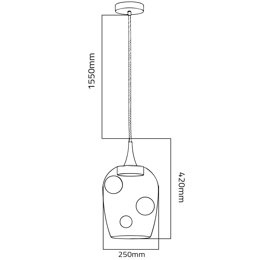 Ultralight Decorative Pendant Light with 3 Balls Design (TY-C1089)