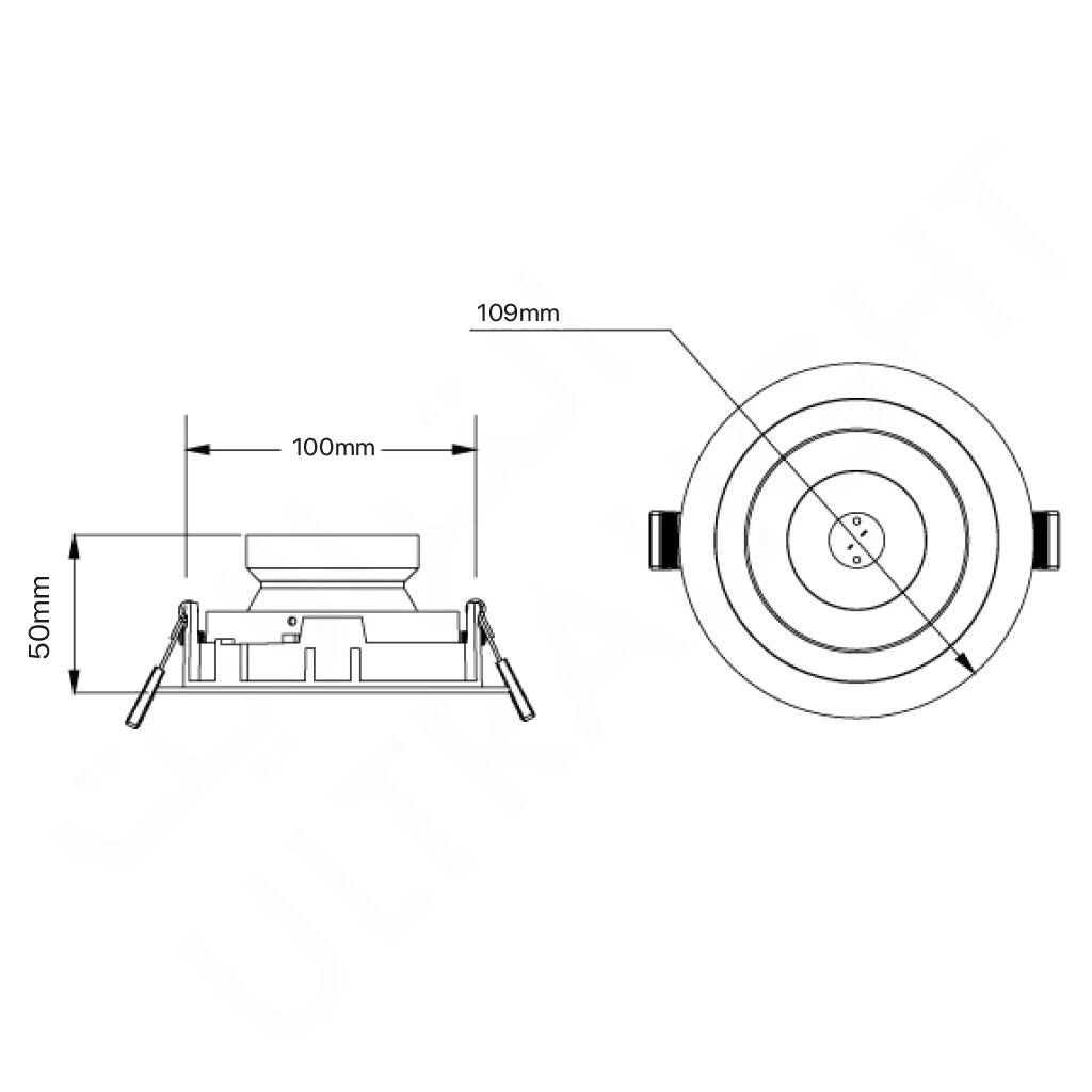 Ultralight Downlight GU10 - 10cm (BA109)