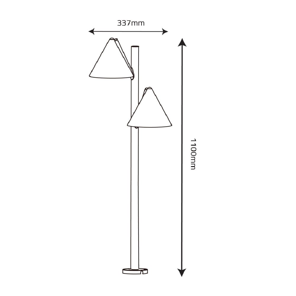 Ultralight Dual Garden LED Pole Light (WL-GWL2402)