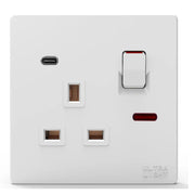 الترالايت ديون فيش بمفتاح 13A + Type C مع نيون (B12-067)