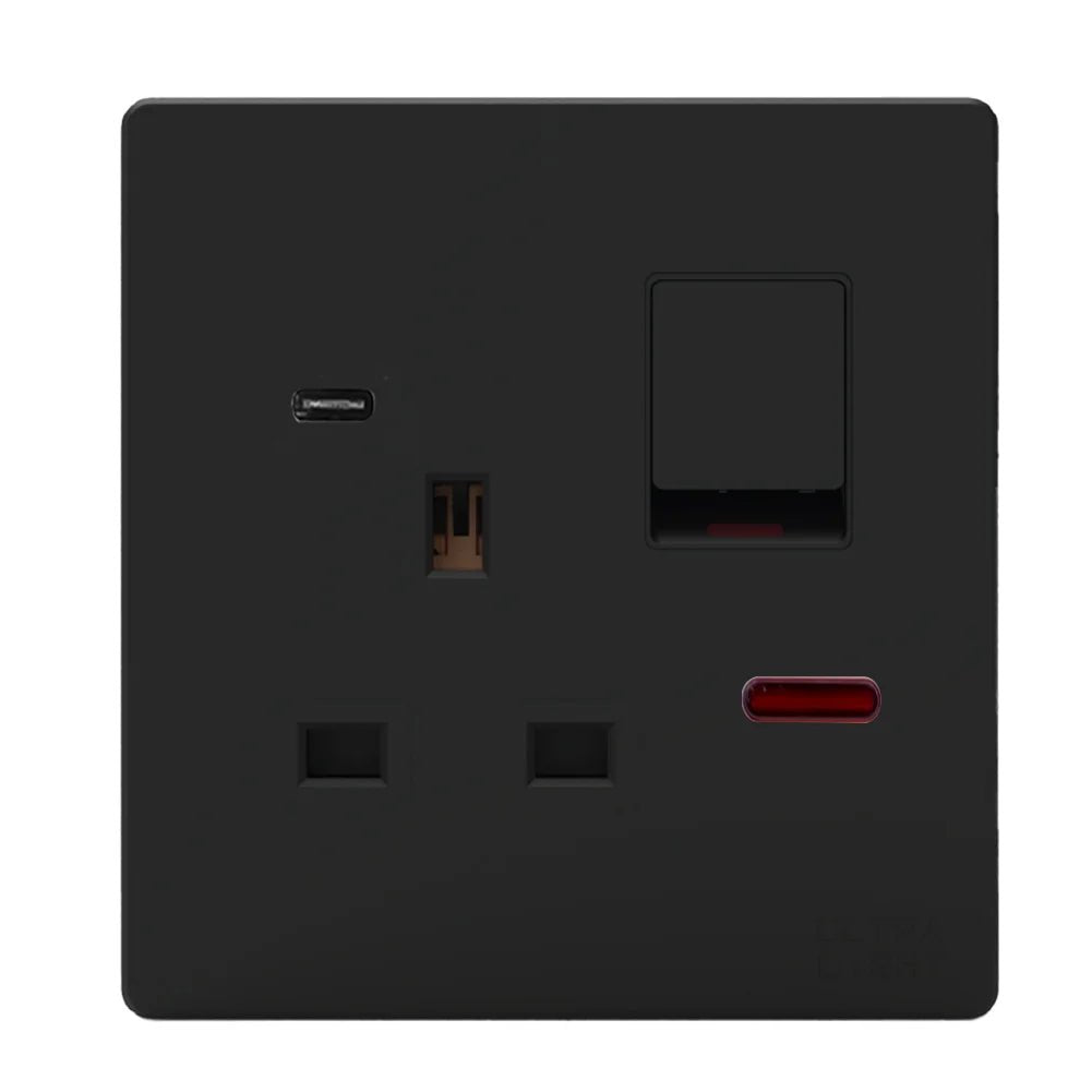 الترالايت ديون فيش بمفتاح 13A + Type C مع نيون (B12-067)