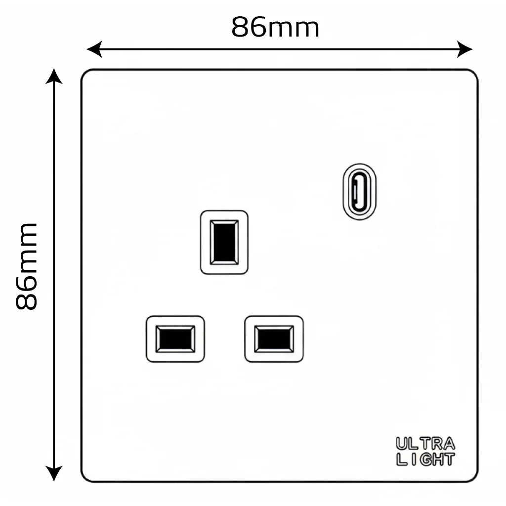 Ultralight Dune Socket with Type-C Port (B12-058)