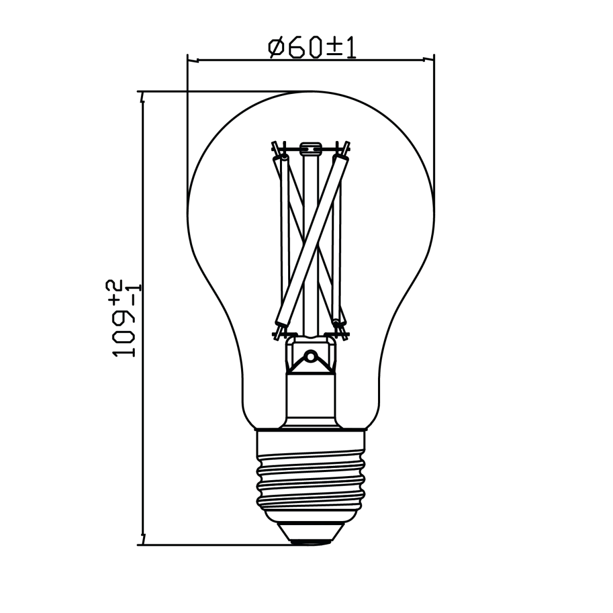 لمبة ليد الترالايت مع ضمان خمس سنوات (UTL-A60SG)