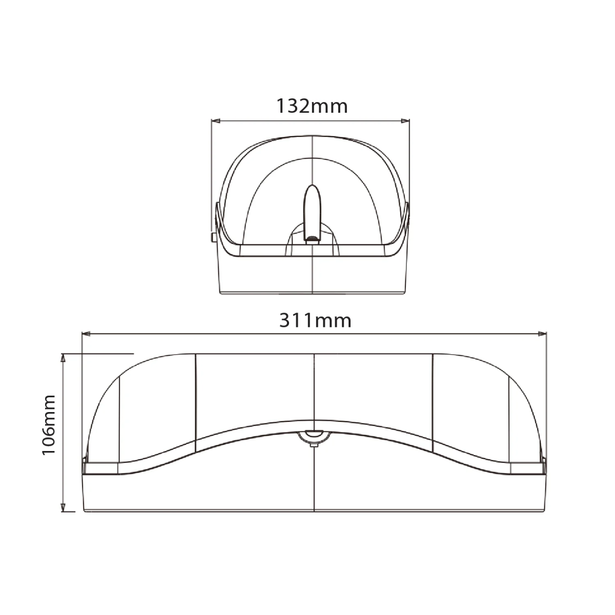 Ultralight Emergency LED Lighting 4W IP65 (JLEU5WP)