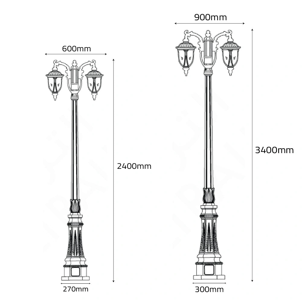 Ultralight European Classic Outdoor Light (0263-family)