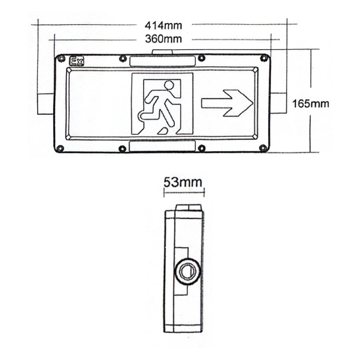 Ultralight Explosion Proof Emergency 2W IP65 - High durability (JY-3315)