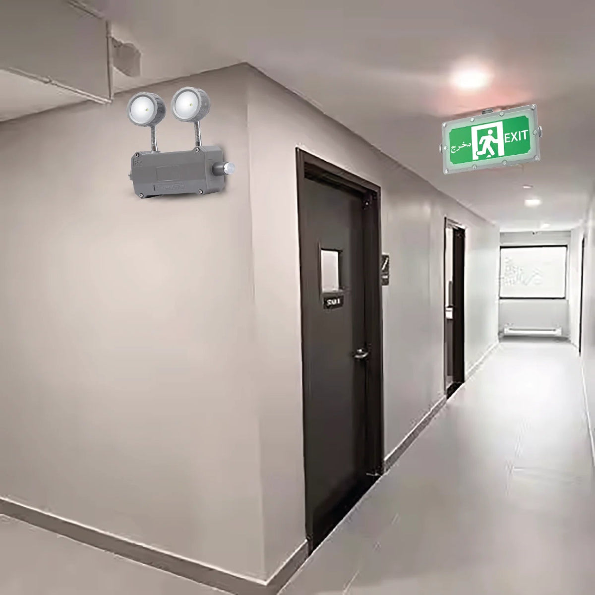 Ultralight Explosion Proof Emergency Light – Twin Spot LED, IP65 Waterproof (JY-1009)