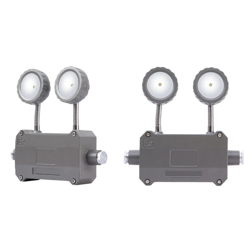 إضاءة طوارئ مقاومة للانفجار من الترالايت – مصابيح مزدوجة ببطارية داخلية وتصنيف IP65 (JY-1009)