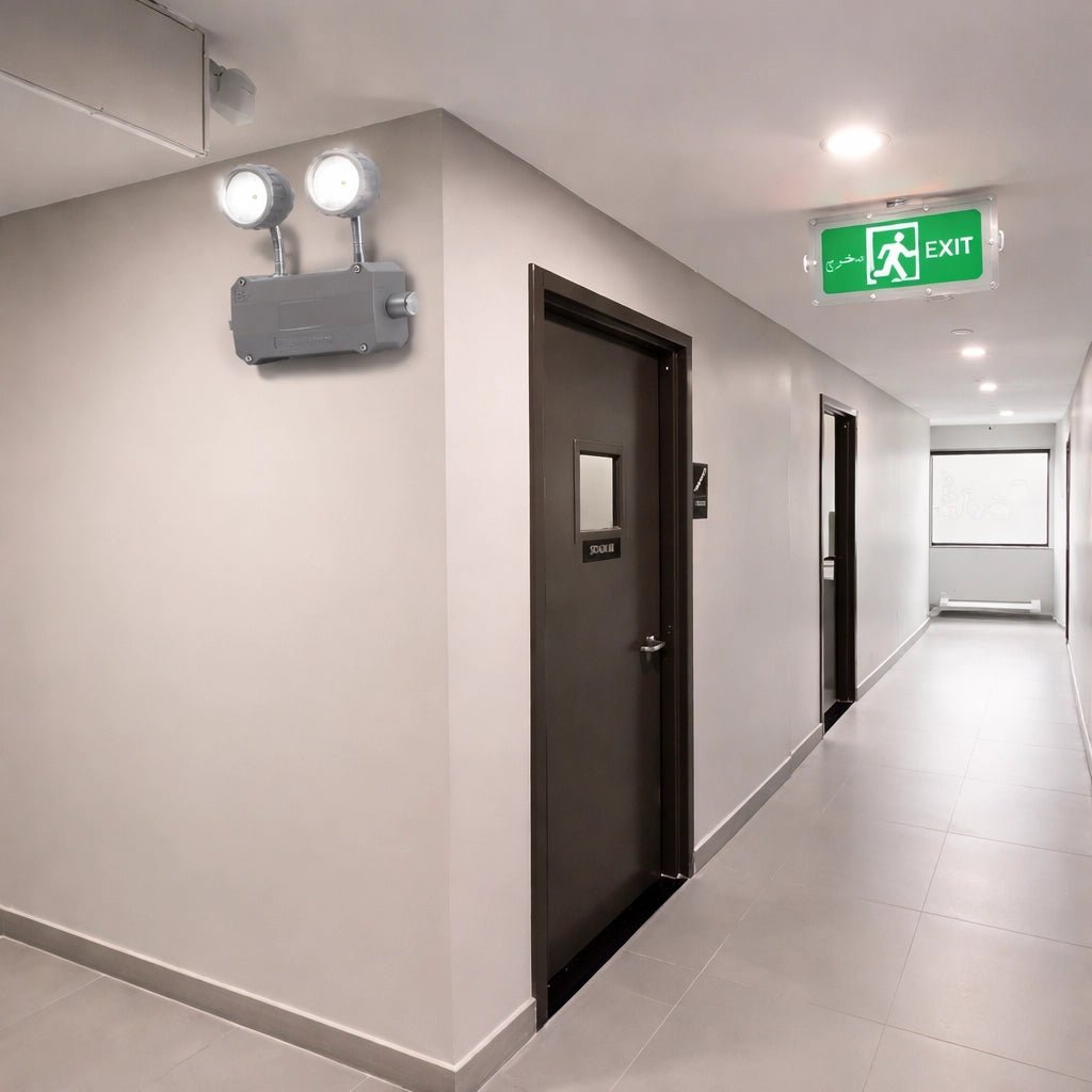 Ultralight Explosion Proof Emergency Light – Twin Spot LED, IP65 Waterproof (JY-1009)