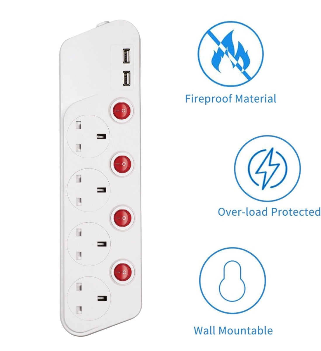 Ultralight Extension Socket 5 Meter (SU154-USB)