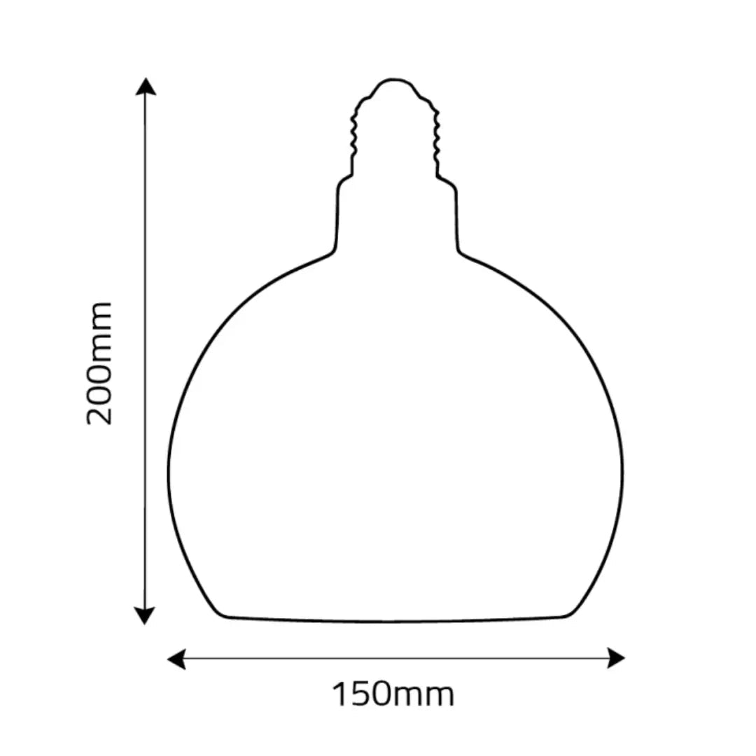 Line drawing of a bird feeder with dimensions labeled