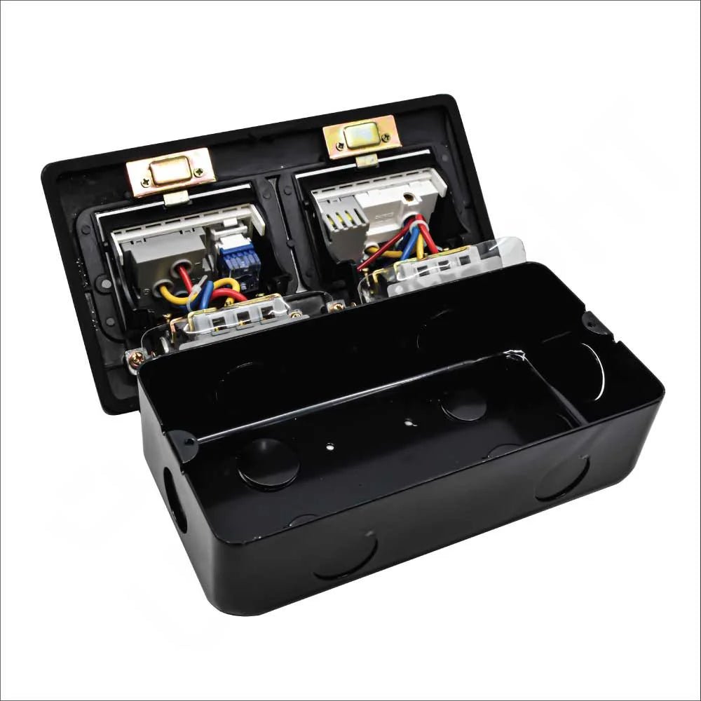 Ultralight Floor Box - Double Socket (SLH)