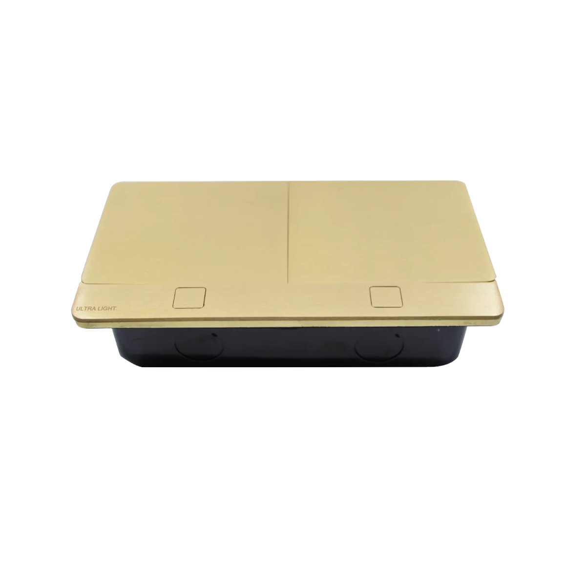 Gold electronic device on a white background
