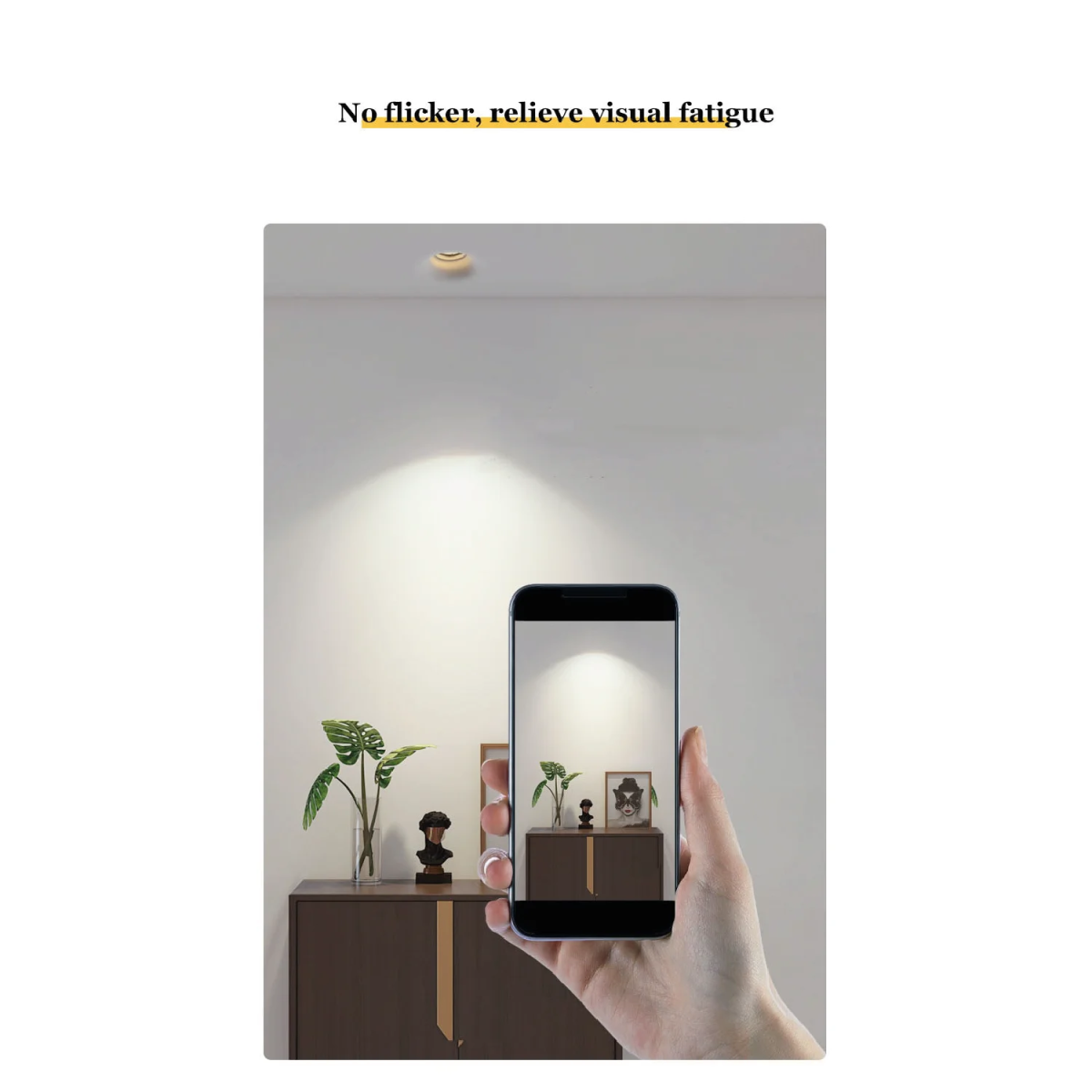 Ultralight Gypsum Spot Light Frame GU10 - Elegant Design (MC-9130)