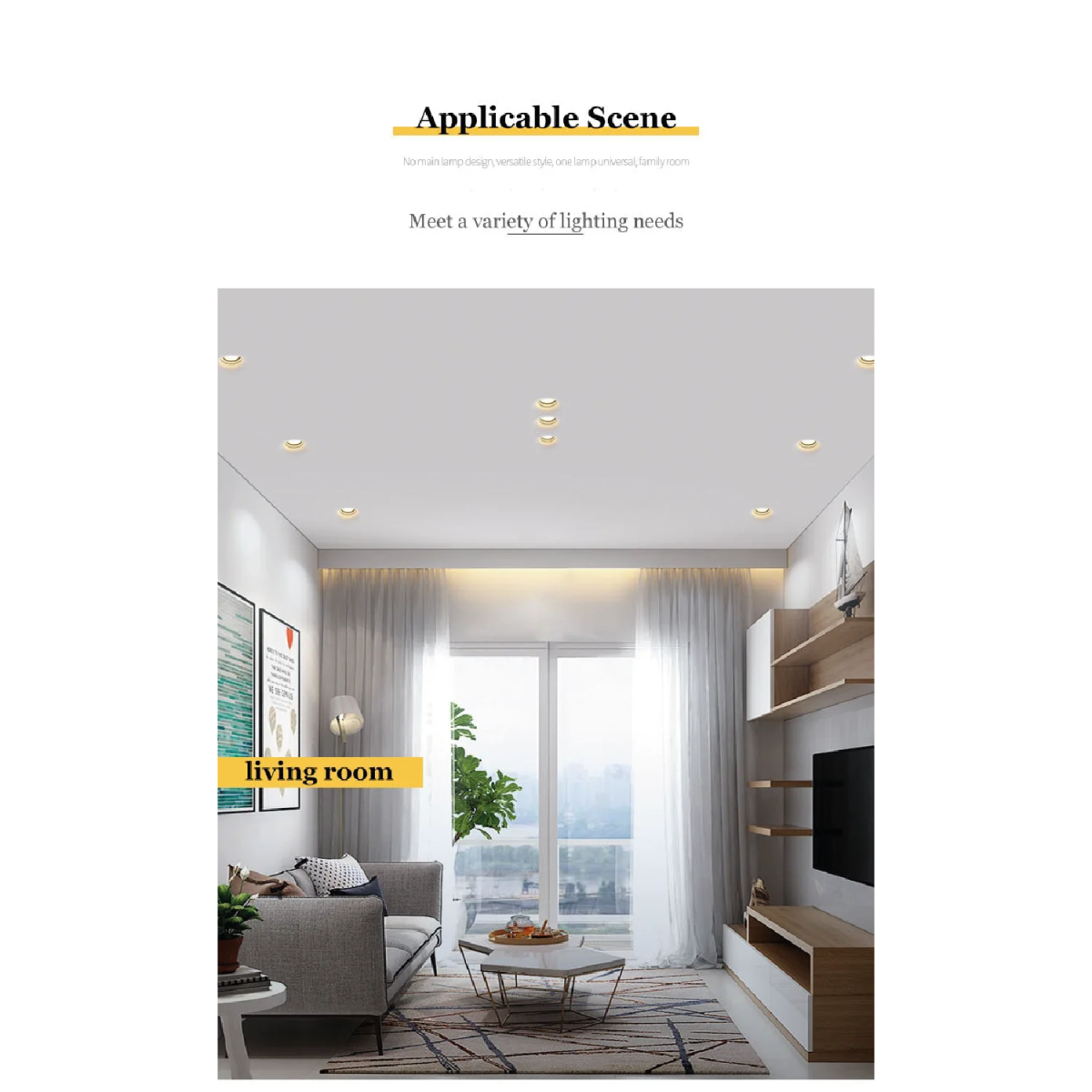 Ultralight Gypsum Spot Light Frame GU10 - Elegant Design (MC-9130)