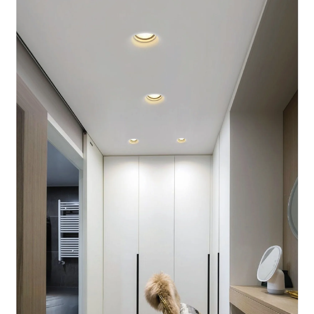 Ultralight Gypsum Spot Light Frame GU10 - Elegant Design (MC-9130)