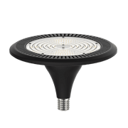 High-bay industrial light bulb on a transparent background