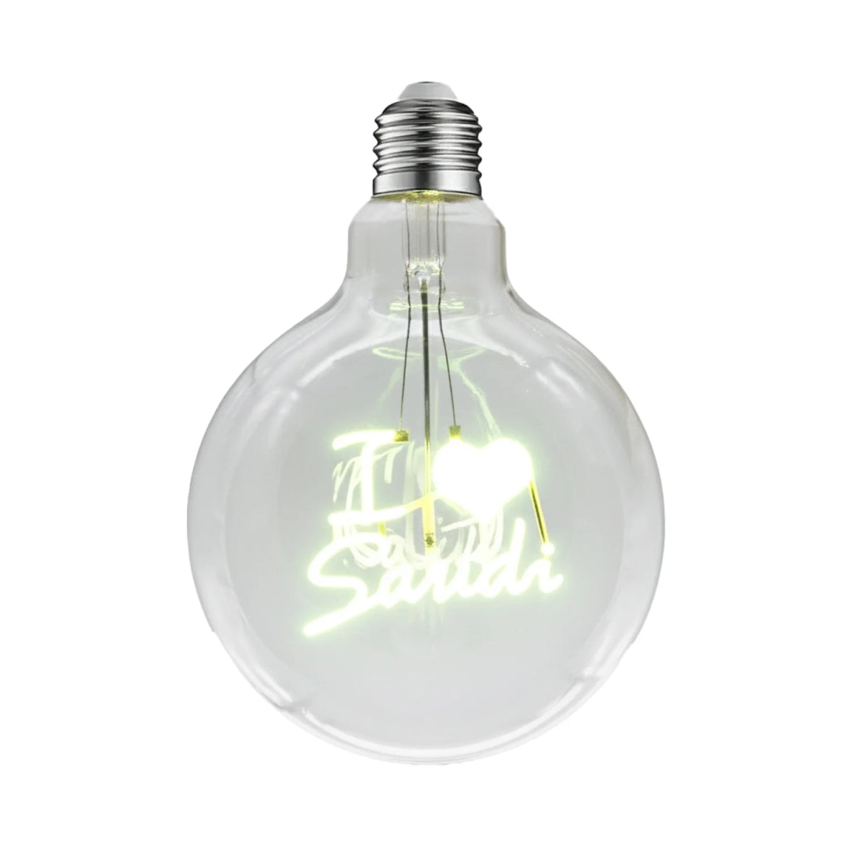 Ultralight G125 I Love Saudi Bulb Shape Letter Vintage Style (G125)