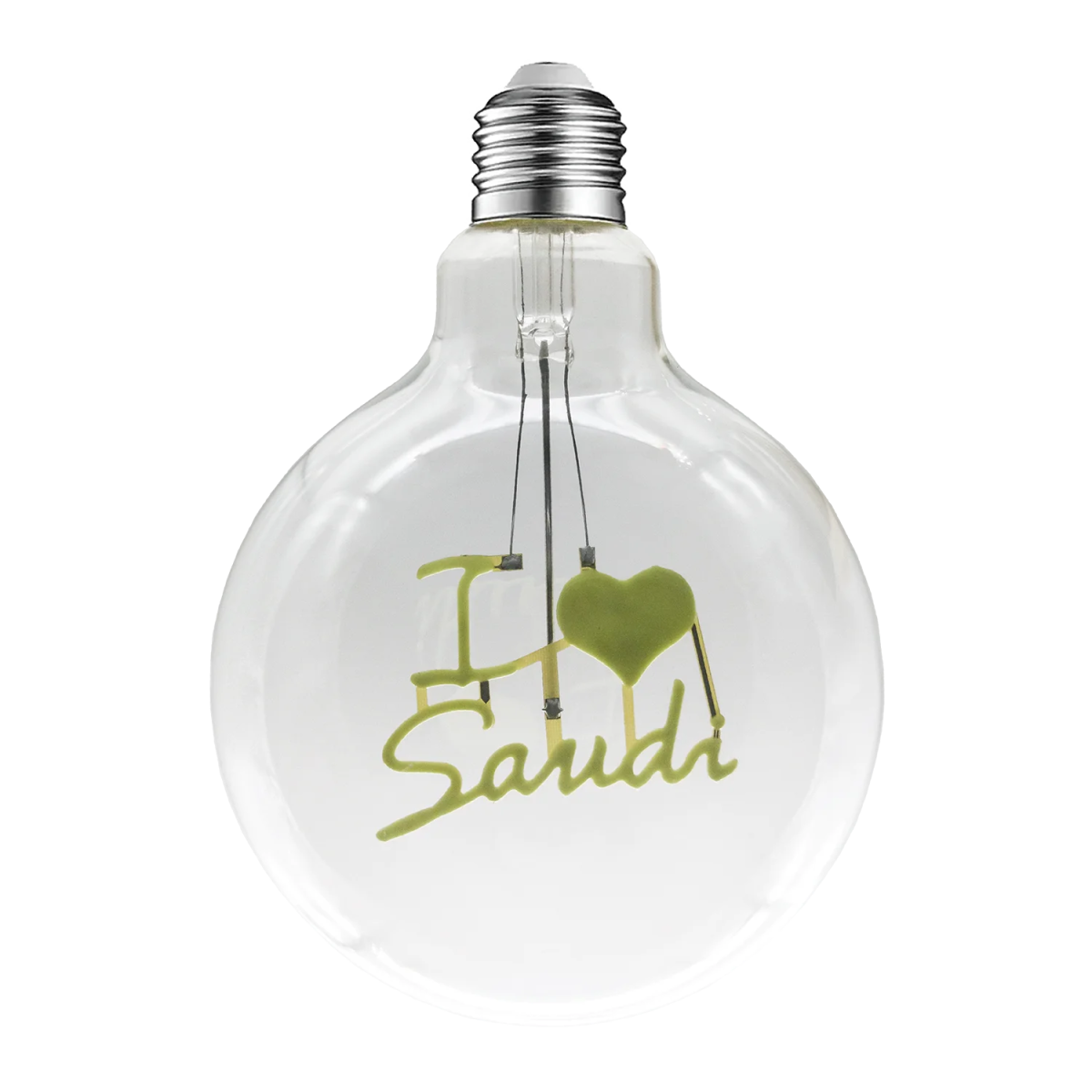 Ultralight G125 I Love Saudi Bulb Shape Letter Vintage Style (G125)