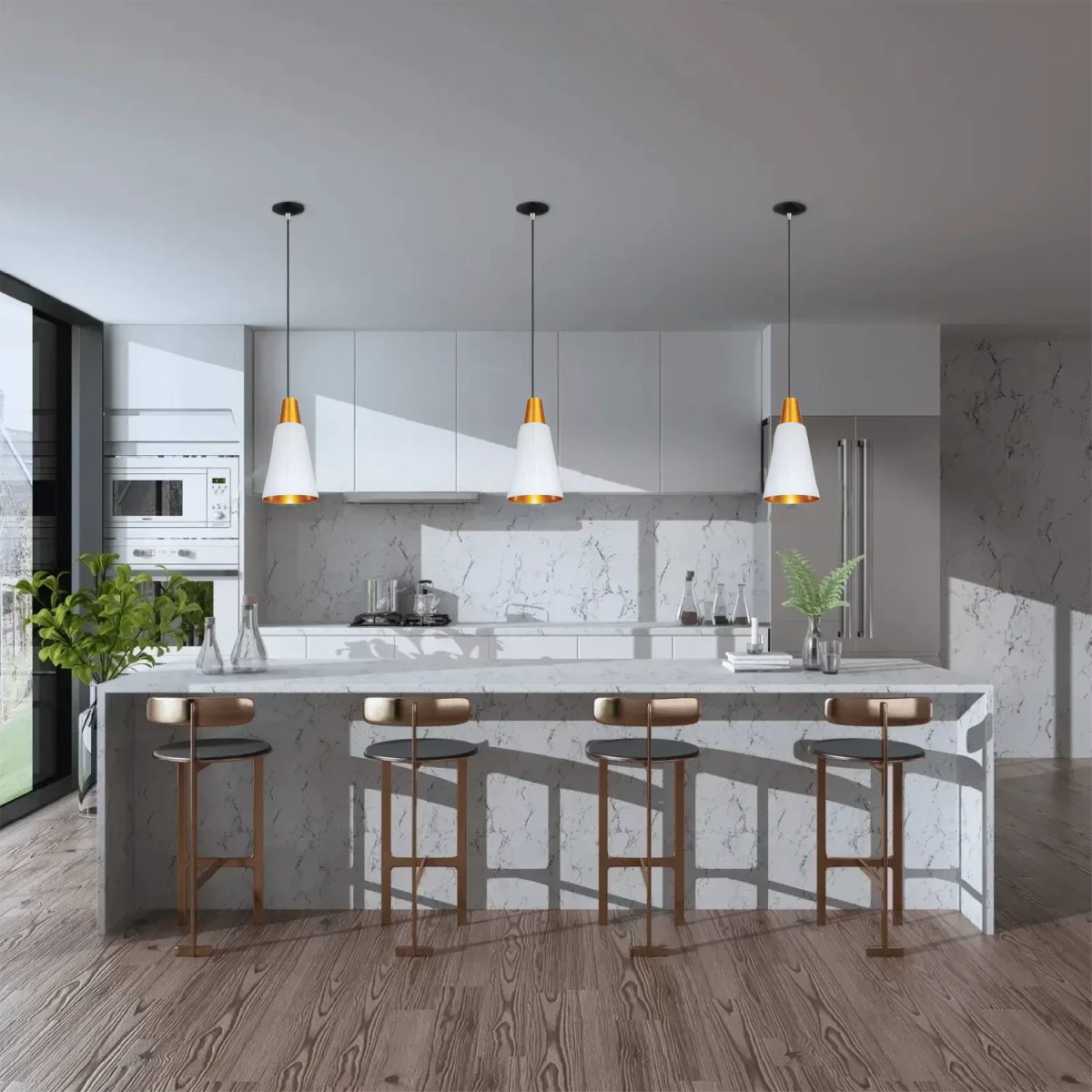 Ultralight Indoor Cone Pendant Light (TY322) with E27 Base