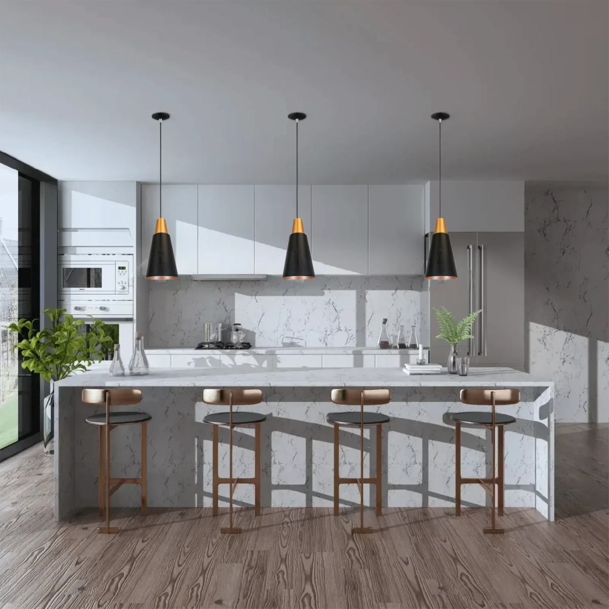 Ultralight Indoor Cone Pendant Light (TY322) with E27 Base