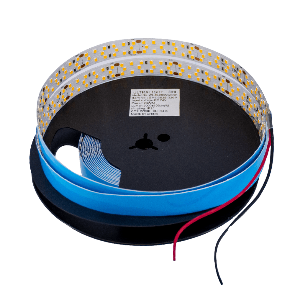 Ultralight Indoor Strip Light 24Vdc 5 Meter (SMD2835-320P)