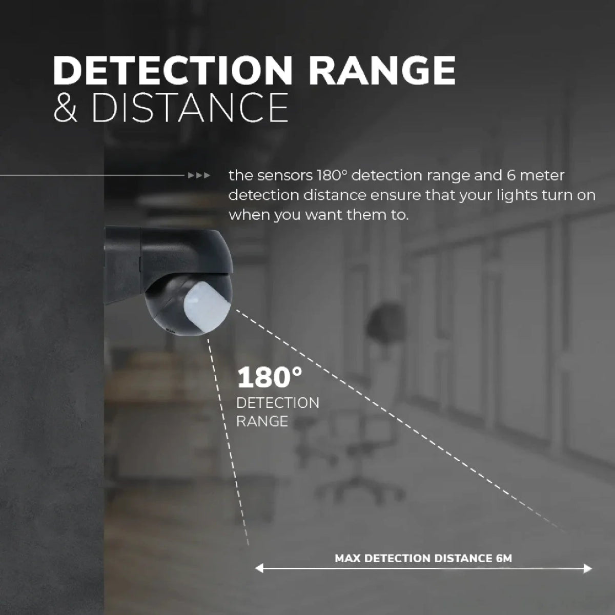 Ultralight Infrared Motion Sensor IP44 - 180° Rotating Joint - 5 years Warranty (ST11)