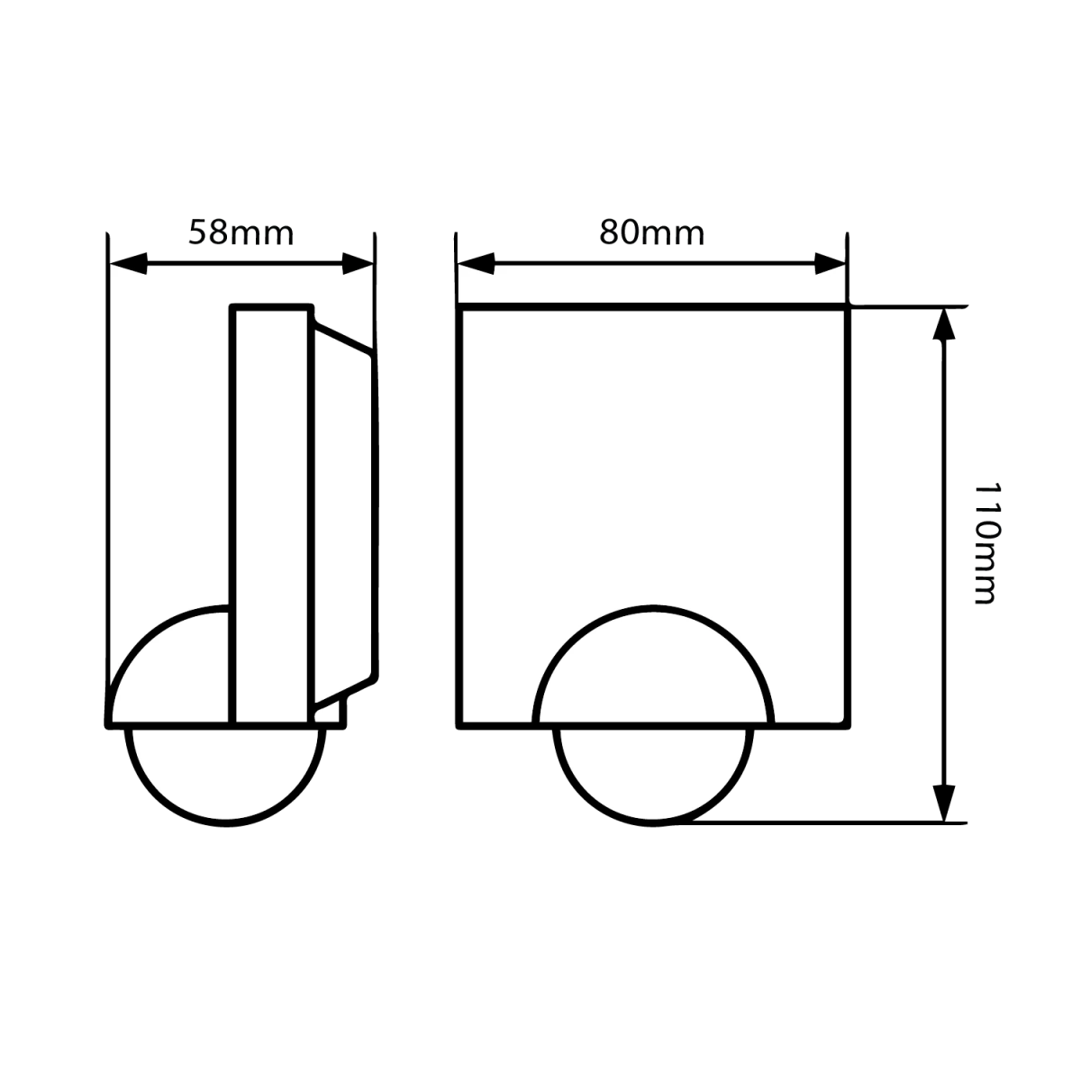 Ultralight infrared Motion Sensor IP54 - 360° Detection Angle - 5 Years Warranty (ST16C)