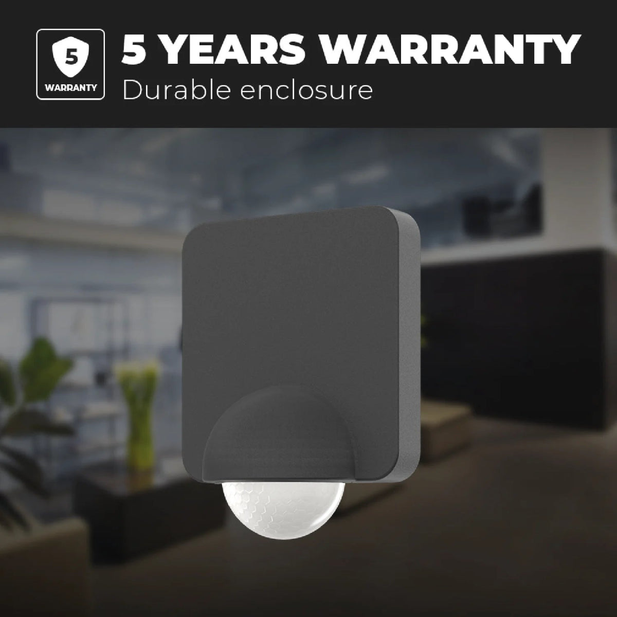 Ultralight infrared Motion Sensor IP54 - 360° Detection Angle - 5 Years Warranty (ST16C)