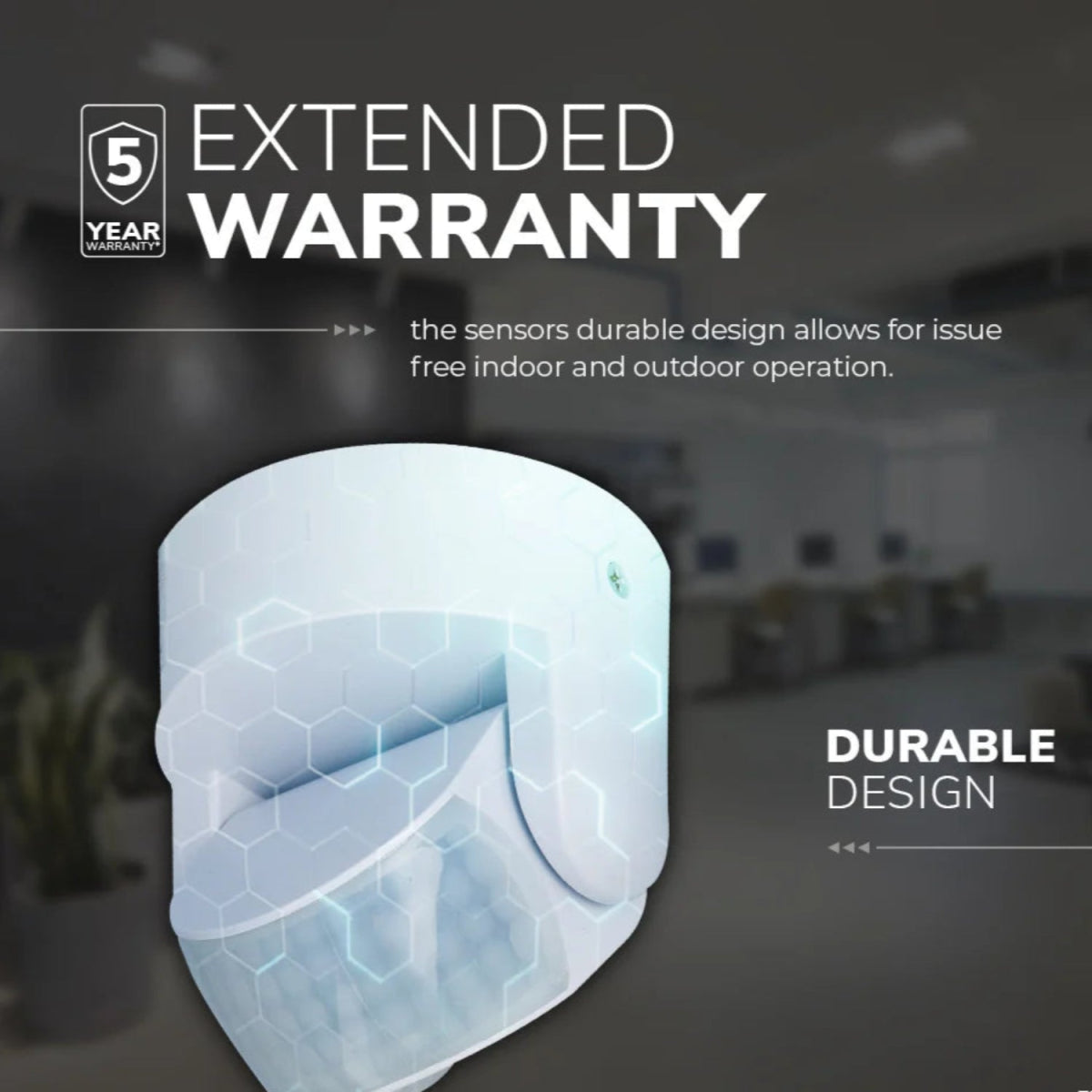 Ultralight Infrared Motion Sensor IP65 - 180° Rotating Joint 5 Years Warranty (ST15B)