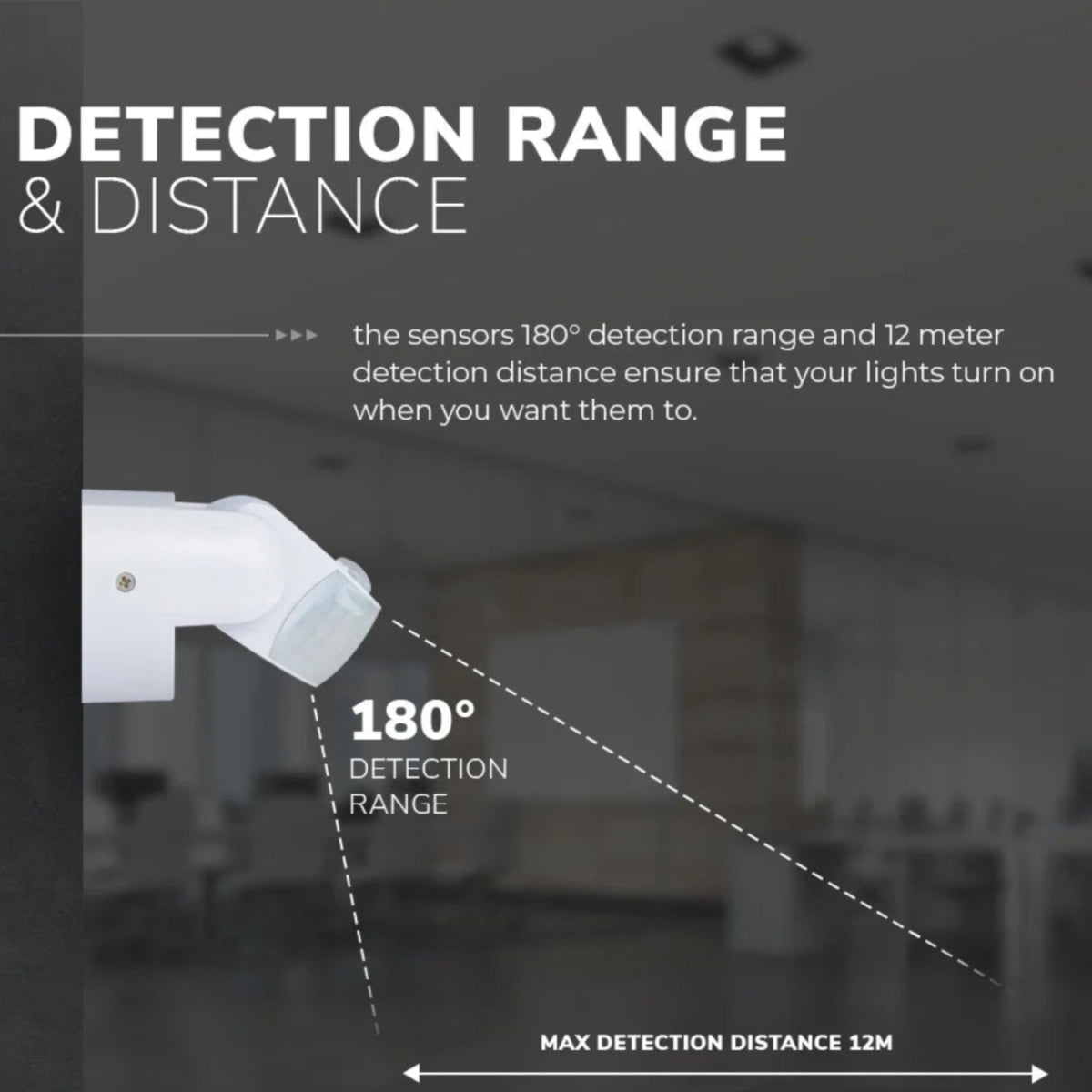 Ultralight Infrared Motion Sensor IP65 - 180° Rotating Joint 5 Years Warranty (ST15B)