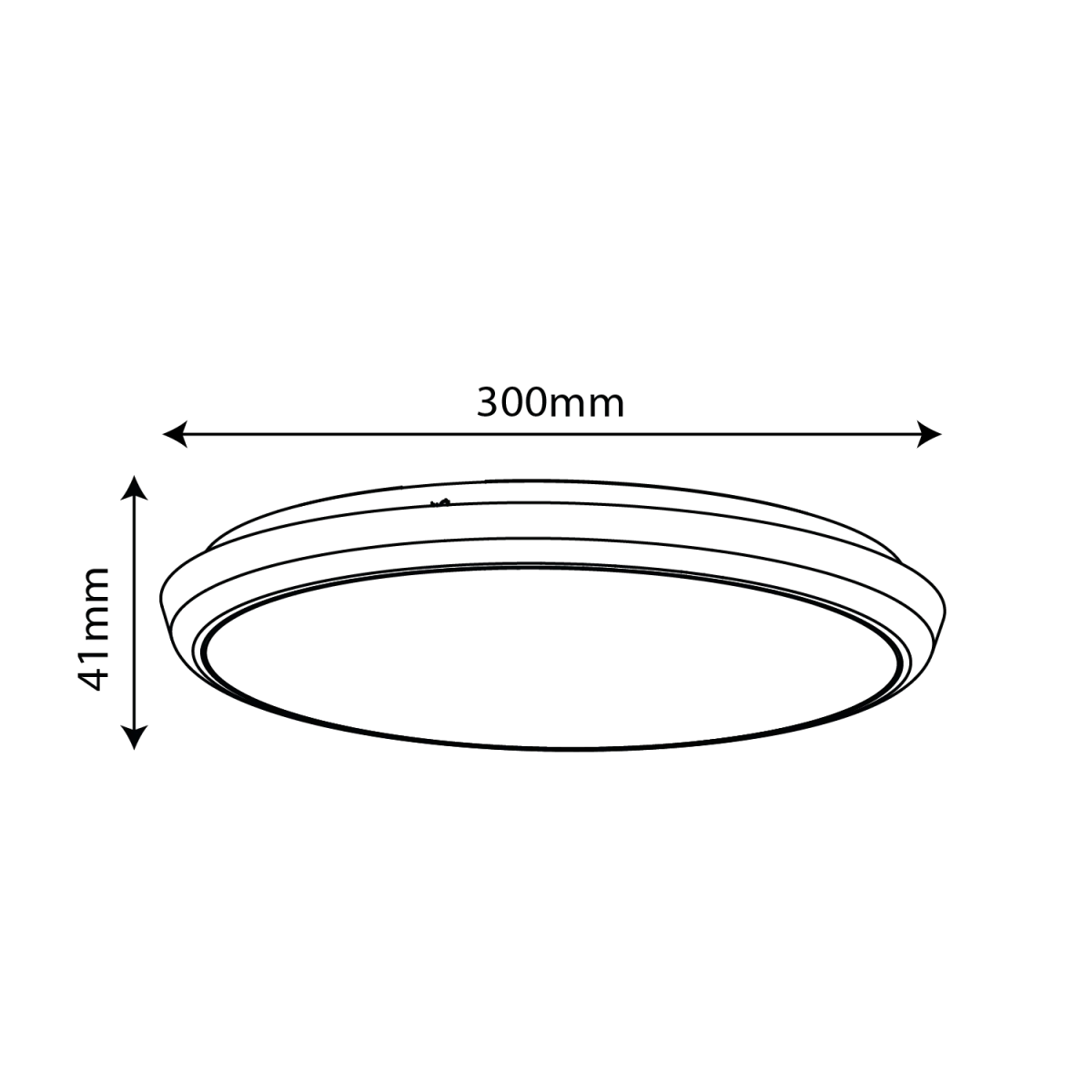 مصباح مع مستشعر الحركة من الترالايت - 22واط قابل للتعتيم  IP65 (ST707B) 