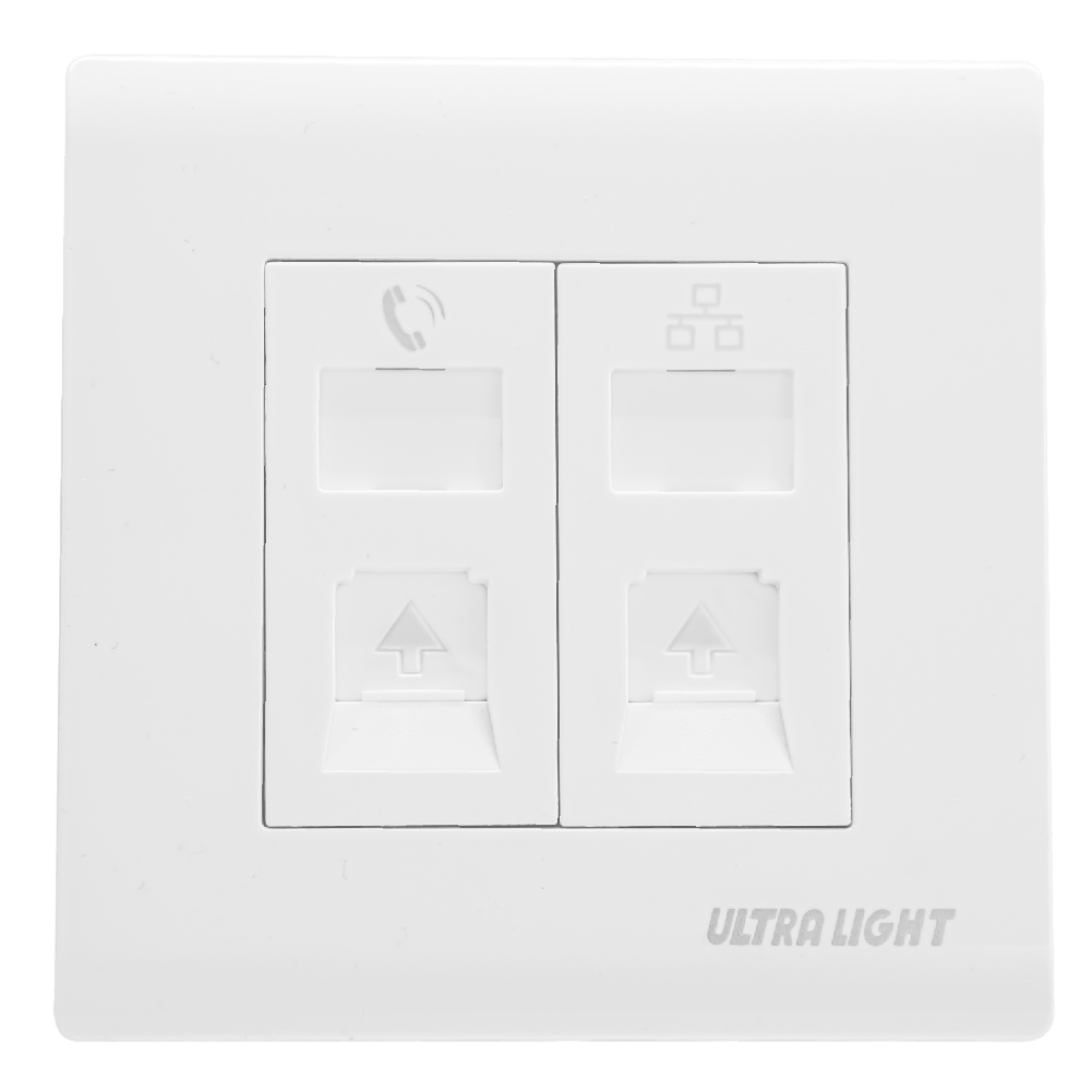 الترا لايت فيش الهاتف و الشبكة (W86/1TEL/1LAN)