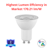 Ultralight LED Bulb 4.7W GU10 - Most Efficient Lighting 170 lm/W (UTL-M800ST-170)