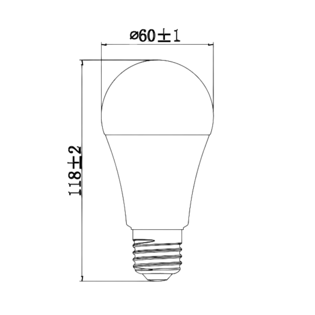 مصباح ليد الترالايت 11 واط E27 (UTL-1150ST)