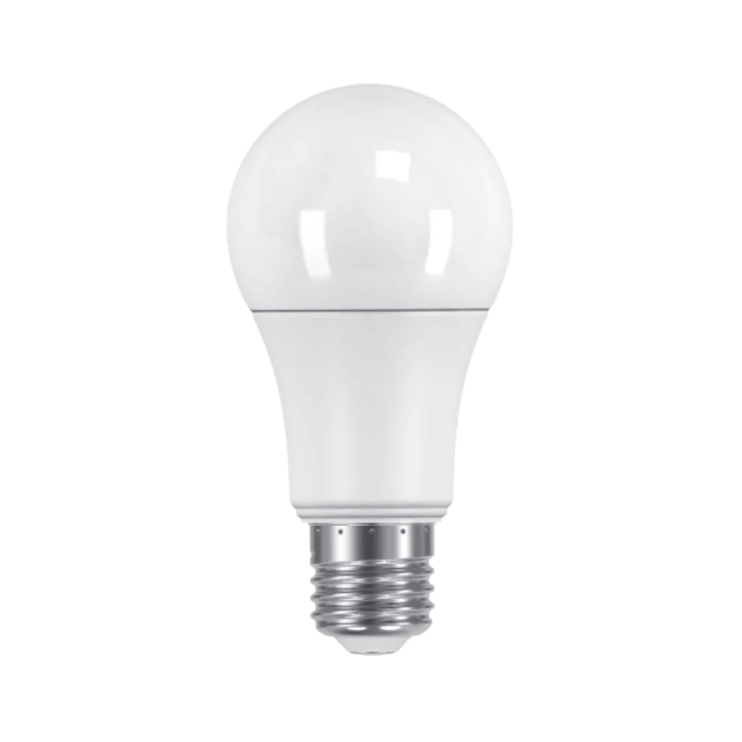 White LED light bulb on a transparent background