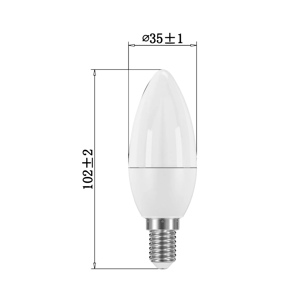 Ultralight LED Bulb Light 5.2W (UTL-C37ST)