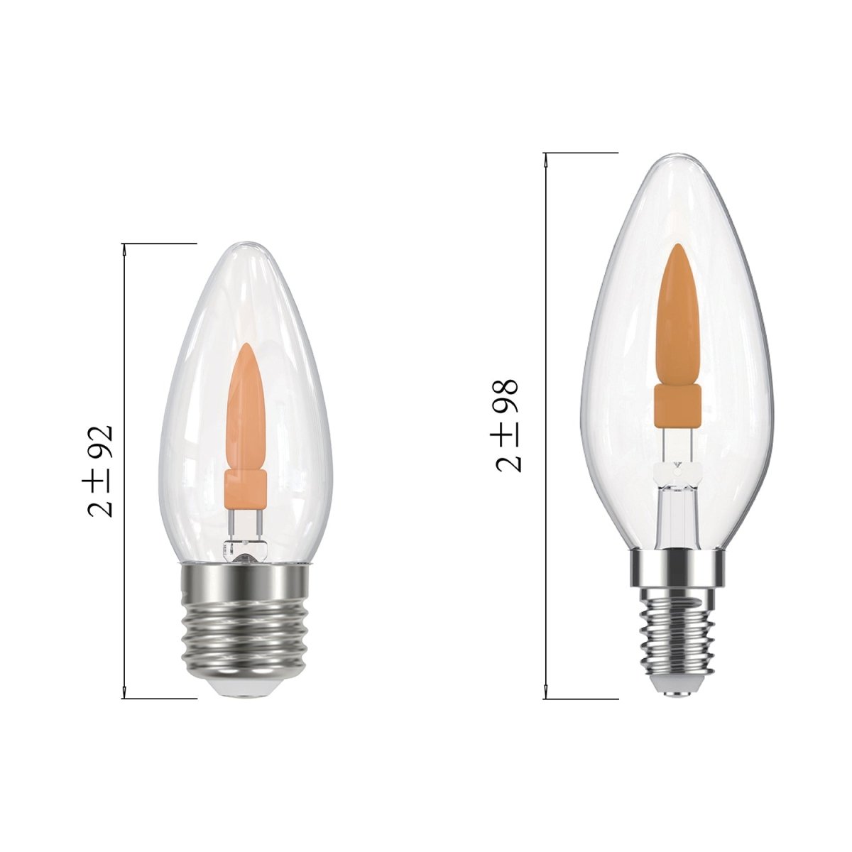 Ultralight LED Candle Filament Bulb Light 1W (UTL-FFCB)
